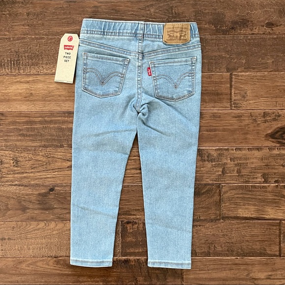 LEVIS Rainbow Raglan Top & Skinny Jeans Set - Picture 4 of 5